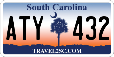SC license plate ATY432