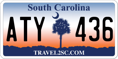 SC license plate ATY436