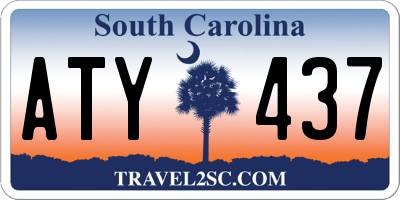 SC license plate ATY437