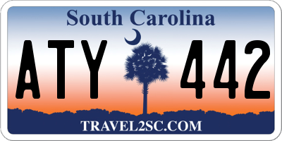 SC license plate ATY442