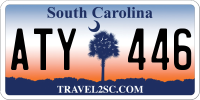 SC license plate ATY446