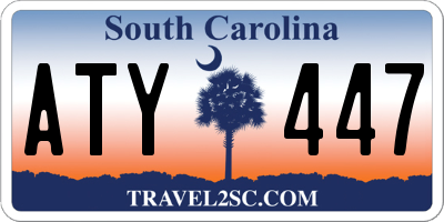 SC license plate ATY447