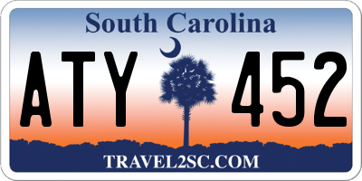 SC license plate ATY452