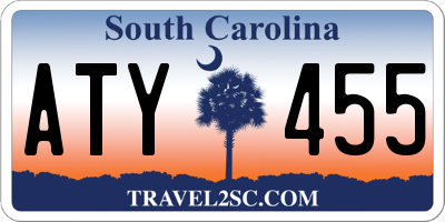 SC license plate ATY455