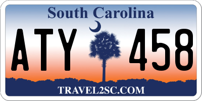 SC license plate ATY458