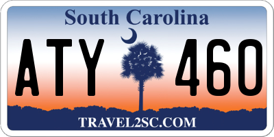 SC license plate ATY460