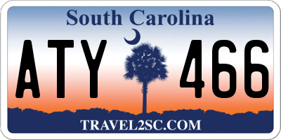 SC license plate ATY466