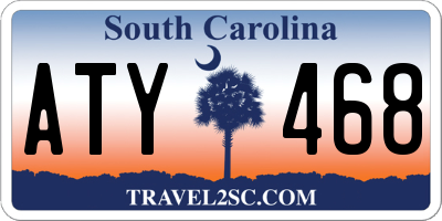 SC license plate ATY468
