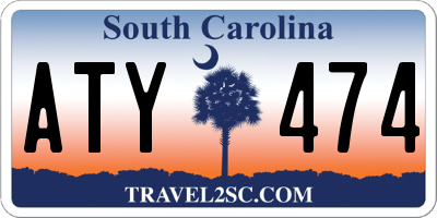 SC license plate ATY474