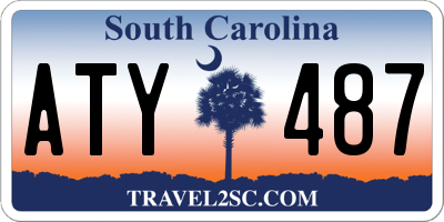 SC license plate ATY487