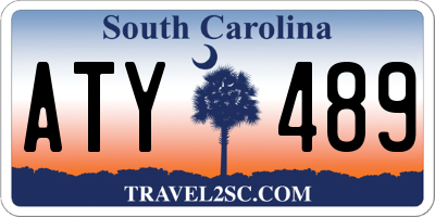 SC license plate ATY489