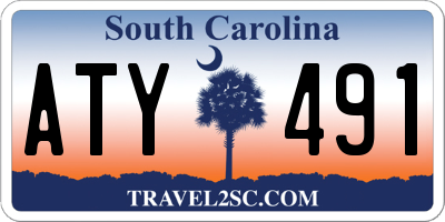 SC license plate ATY491