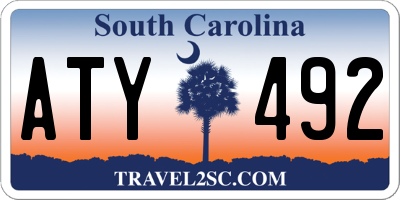SC license plate ATY492