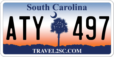 SC license plate ATY497