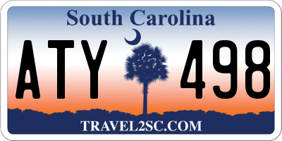 SC license plate ATY498