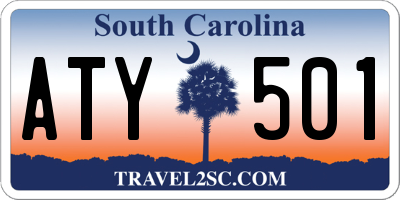 SC license plate ATY501