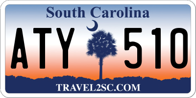 SC license plate ATY510