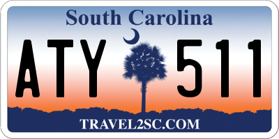 SC license plate ATY511