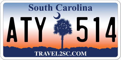 SC license plate ATY514