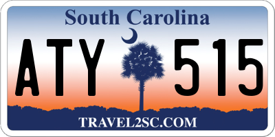 SC license plate ATY515