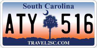 SC license plate ATY516