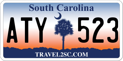 SC license plate ATY523