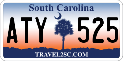 SC license plate ATY525
