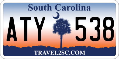SC license plate ATY538