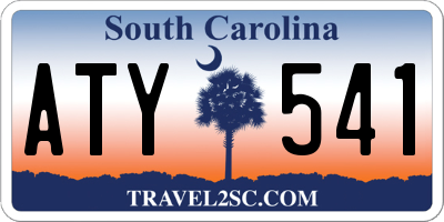 SC license plate ATY541