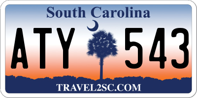 SC license plate ATY543