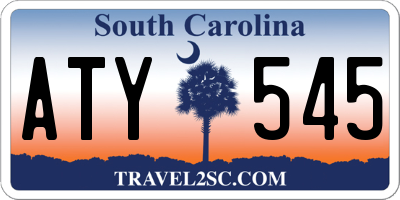 SC license plate ATY545