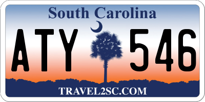 SC license plate ATY546