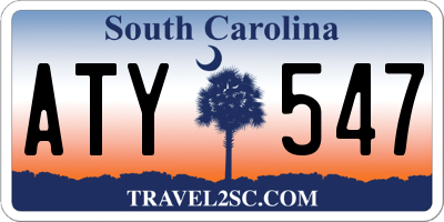 SC license plate ATY547