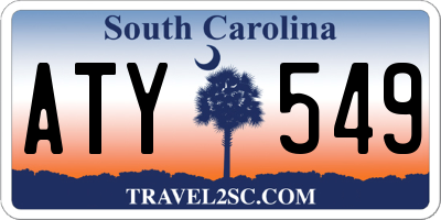 SC license plate ATY549