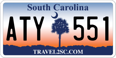SC license plate ATY551