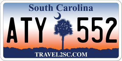 SC license plate ATY552