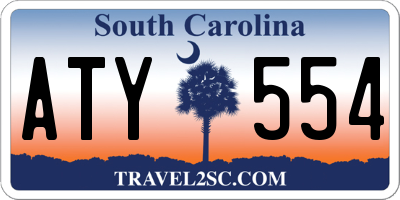 SC license plate ATY554