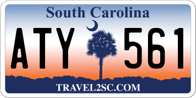 SC license plate ATY561
