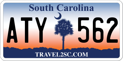 SC license plate ATY562