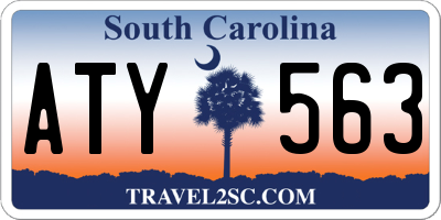 SC license plate ATY563