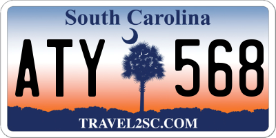 SC license plate ATY568