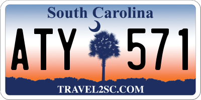 SC license plate ATY571