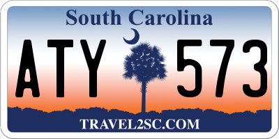 SC license plate ATY573