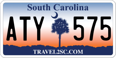 SC license plate ATY575