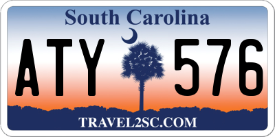 SC license plate ATY576