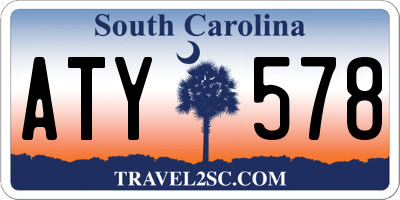 SC license plate ATY578