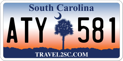 SC license plate ATY581
