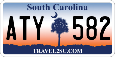 SC license plate ATY582