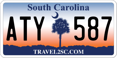 SC license plate ATY587