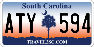 SC license plate ATY594
